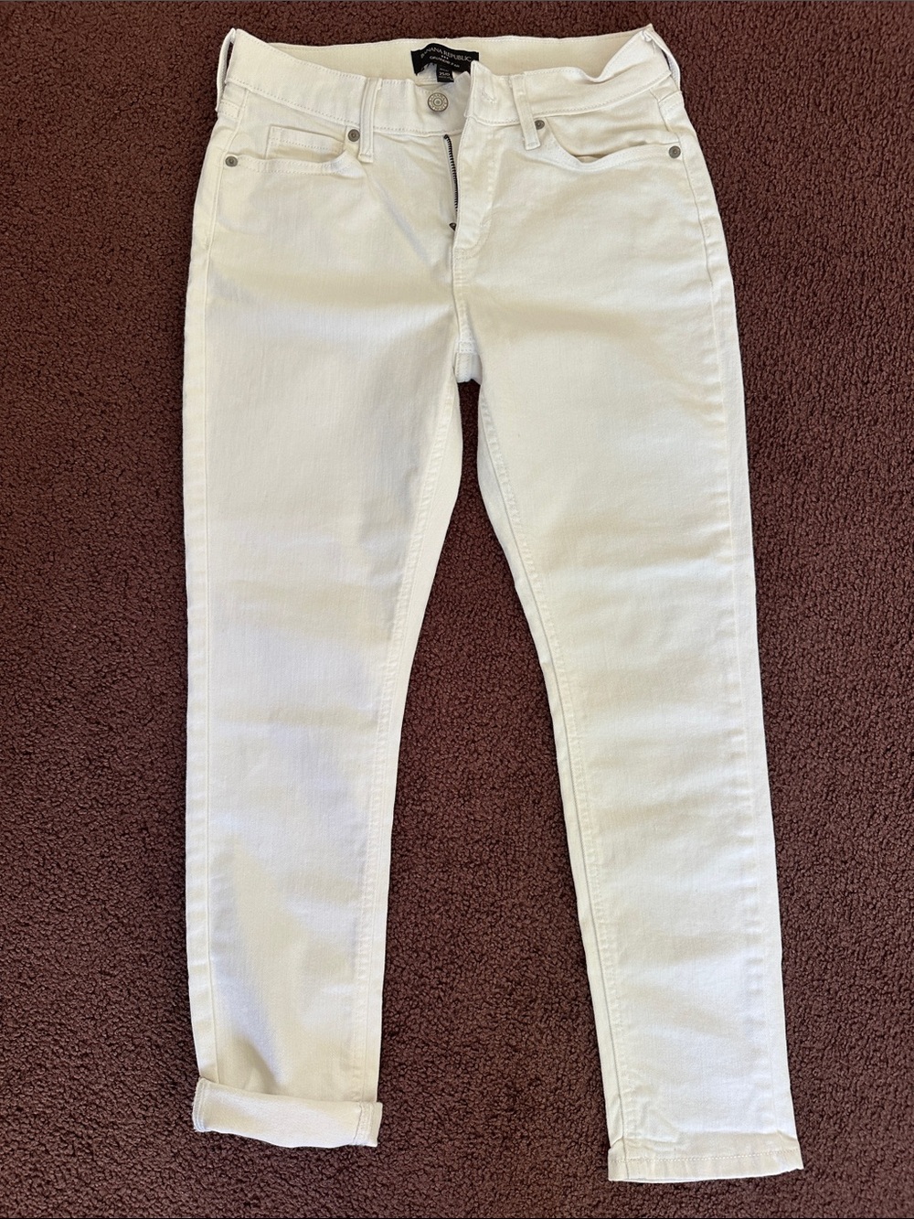 Women’s White Girlfriend Stretch Jeans